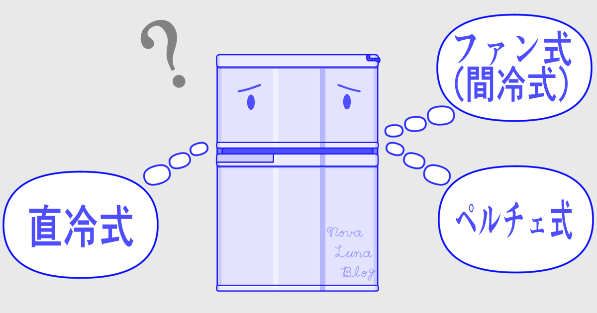 冷蔵庫の冷却方式 直冷式 ファン式 間冷式 ペルチェ式 のメリット デメリット Novalunablog